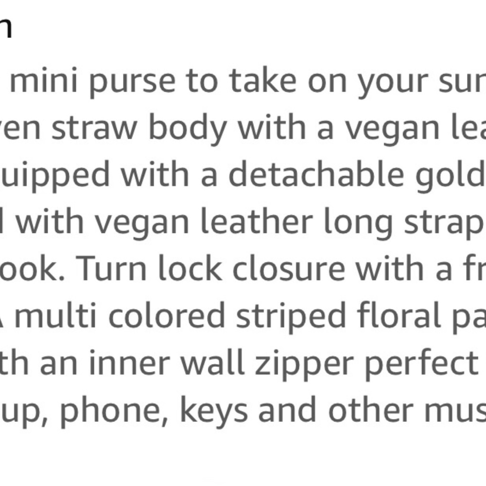 Natural/Ivory Sift Straw Purse w/Chain - Picture 12 of 16